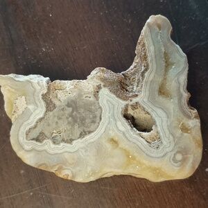 Banded Agate Crystal Rock Naturally made in nature millions of years ago.